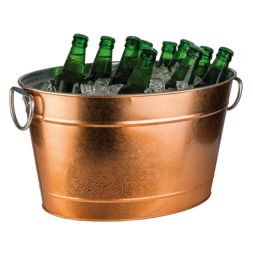 Galvanised Metal 'Copper look' with Plastic Insert Tub - 36100 (Pack of 1)