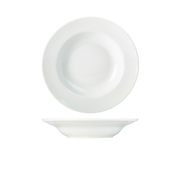 Genware Porcelain Soup Plate/Pasta Dish 23cm/9