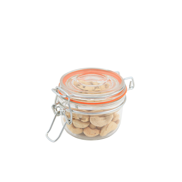 Genware Glass Terrine Jar 125ml 8.1 x 6.5cm - TJ-M (Pack of 12)