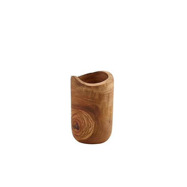 GenWare Olive Wood Rustic Cutlery Holder - OWRCH