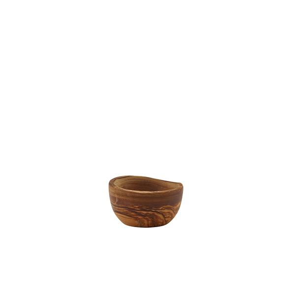 GenWare Olive Wood Rustic Dip Pot 5cl/ 1.75oz - OWRDP5 (Pack of 12)