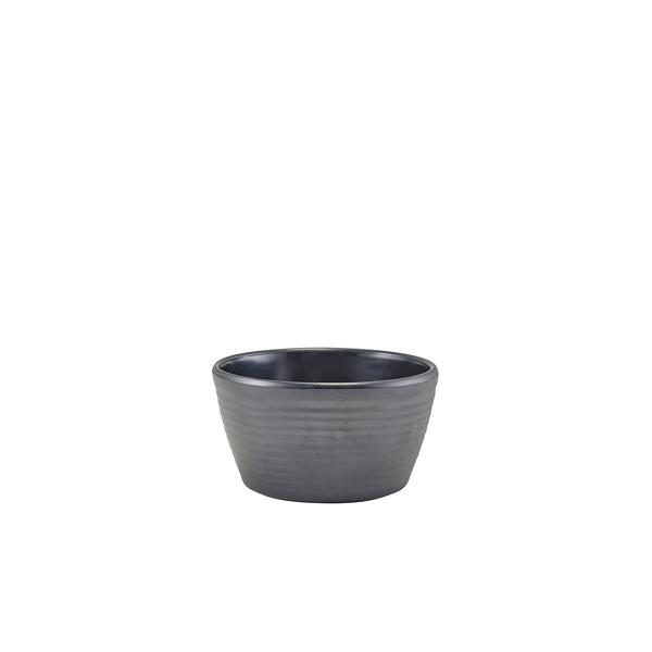 GenWare Melamine Matt Black Ripple Ramekin 113ml/ 4oz - R287-03 (Pack of 24)