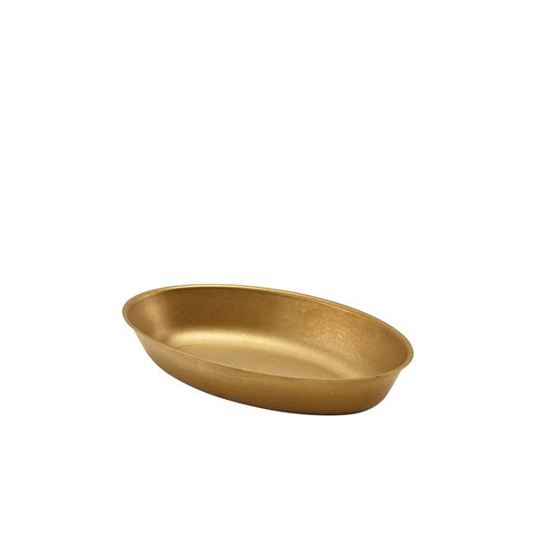 GenWare Gold Vintage Steel Oval Dish 17.5 x 11cm - SSD1711GDV (Pack of 6)