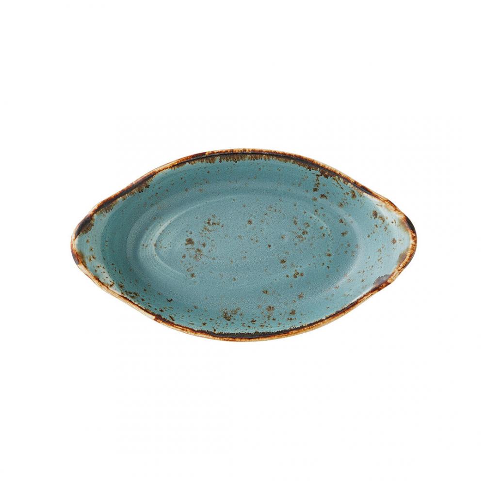 Craft Blue Oval No1 Eared Dish 20 x 11cm (7 7/8 x 4 3/8) - 11300318 (Pack of 24)