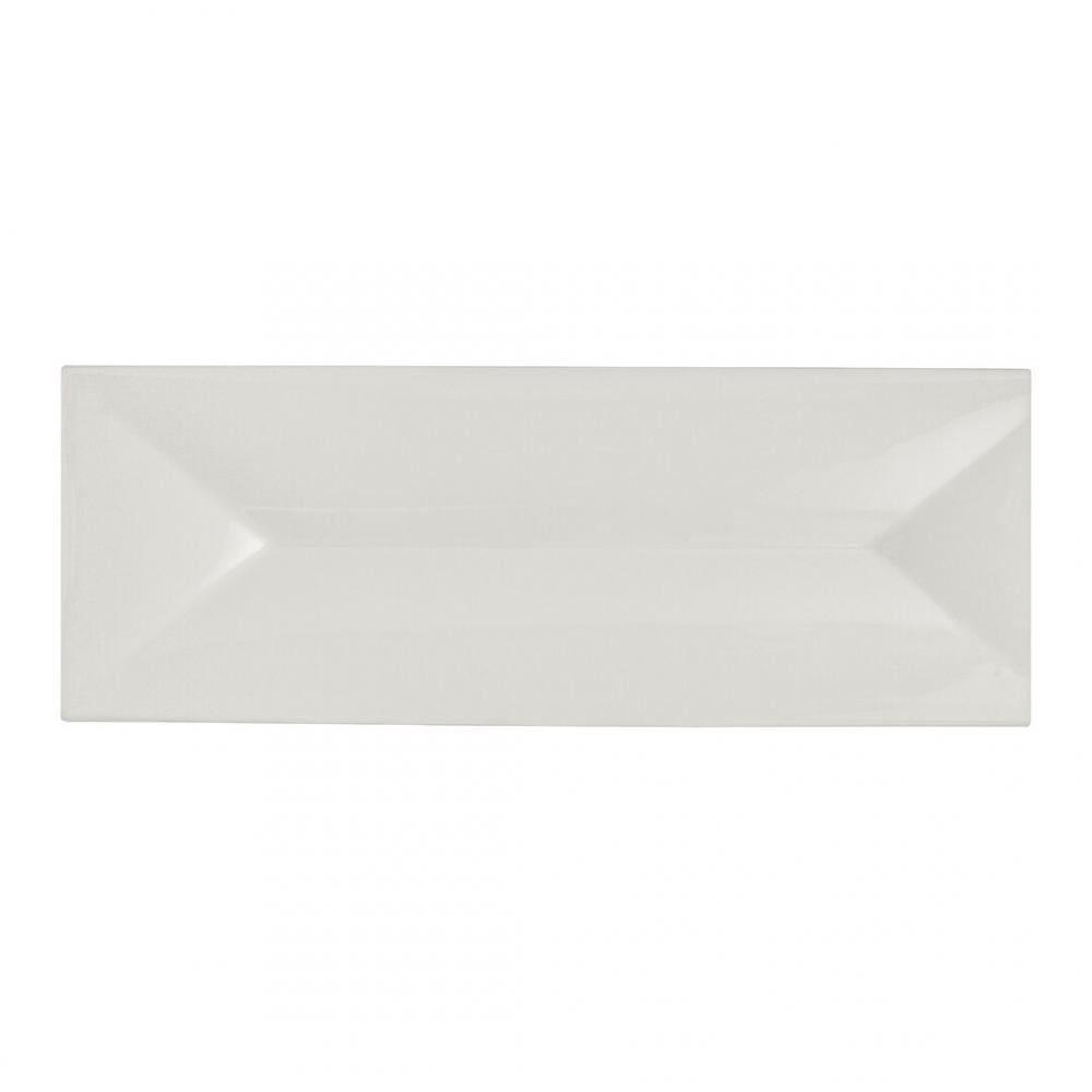 RO White Album Rectangular Tray w/ Indent 28.5 x 10cm (11 1/8 x 3 7/8) - 51109ST3239 (Pack of 12)
