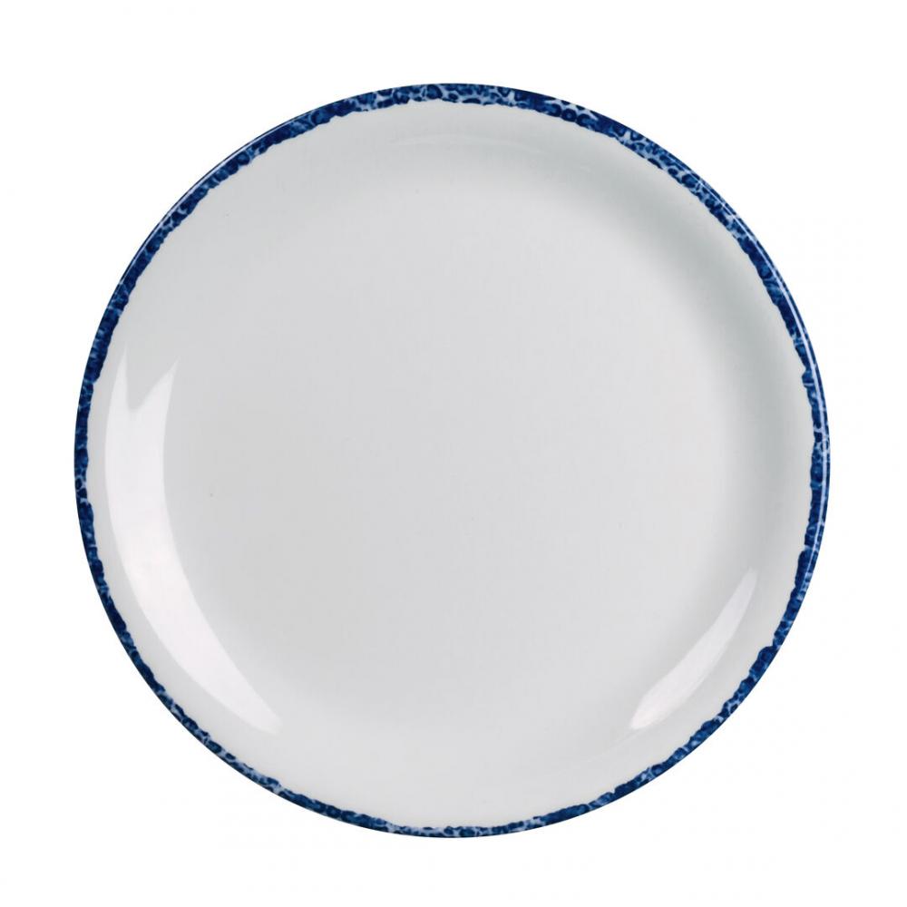 Blue Dapple Coupe Plate 20.3cm (8) - 7068MM303 (Pack of 12)