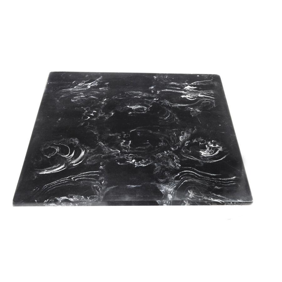 Fusion Grey Marble Resin Square Tile 35.6cm (14) - DWKFB1414GM