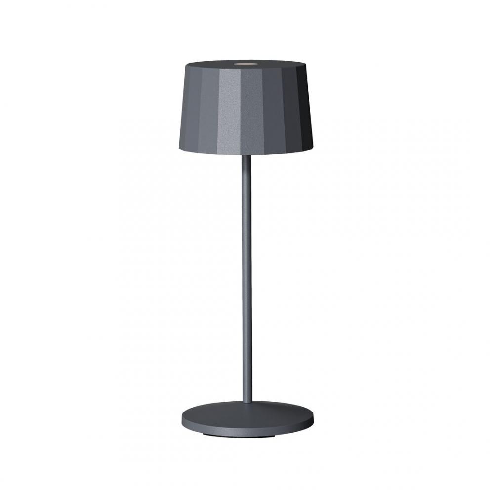 Octa Dark Grey LED Rechargeable Table Light 11 x 28.5cm (4 1/3 x 11 2/5) - LMPOCT300GRY