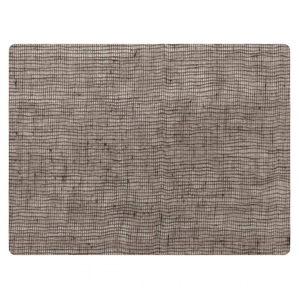 Modern Twist Linen Chocolate Silicone Placemat 30.5 x 40.6cm (12 x 16) - MTPLLN011216 (Pack of 12)